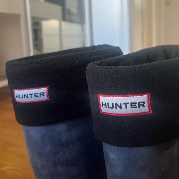 Washed Dark Blue Original Tall Hunter Boots (Socks Included) - Picture 3 of 6